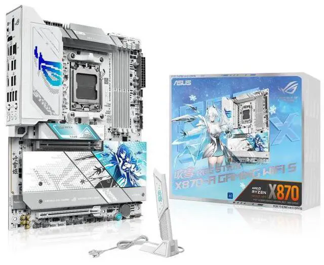 Main image of ASUS ROG STRIX X870-A GAMING WIFI S AMD AM5 X870 ATX motherboard 16+2+2 power stages, Dynamic OC Switcher, Core Flex, DDR5 AEMP, WiFi 7, 4x M.2, PCIe 5.0, Q-Release Slim, USB4, AI OCing & Networking