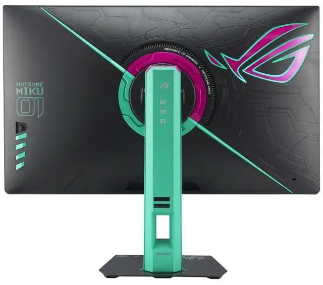 Alt view image 5 of 7 - ASUS ROG Strix RO JI x Hatsune Miku Edition Monitor 27" 2560x1440, 260Hz OC (144Hz and above), 0.3ms (min.), Fast IPS, ELMB Sync, USB Type-C, G-Sync compatible, DisplayWidget Center, Tripod Sock