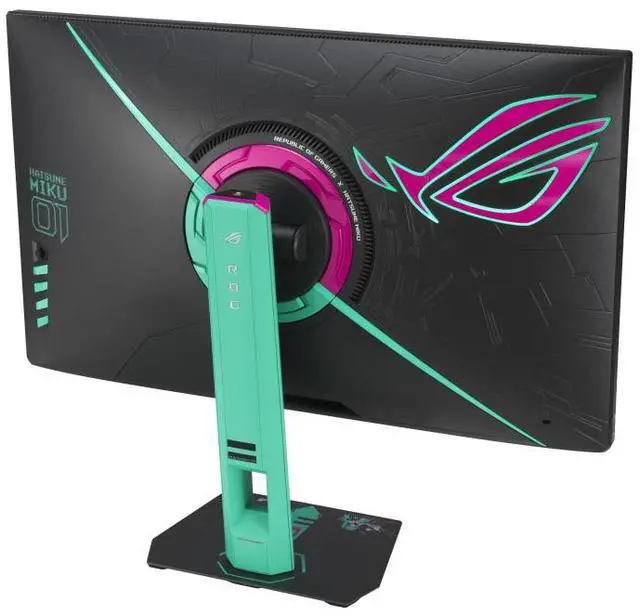 Alt view image 6 of 7 - ASUS ROG Strix RO JI x Hatsune Miku Edition Monitor 27" 2560x1440, 260Hz OC (144Hz and above), 0.3ms (min.), Fast IPS, ELMB Sync, USB Type-C, G-Sync compatible, DisplayWidget Center, Tripod Sock