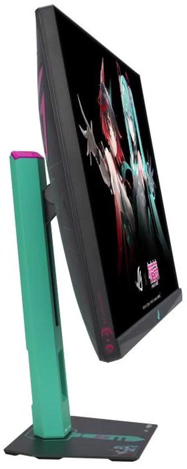 Alt view image 4 of 7 - ASUS ROG Strix RO JI x Hatsune Miku Edition Monitor 27" 2560x1440, 260Hz OC (144Hz and above), 0.3ms (min.), Fast IPS, ELMB Sync, USB Type-C, G-Sync compatible, DisplayWidget Center, Tripod Sock