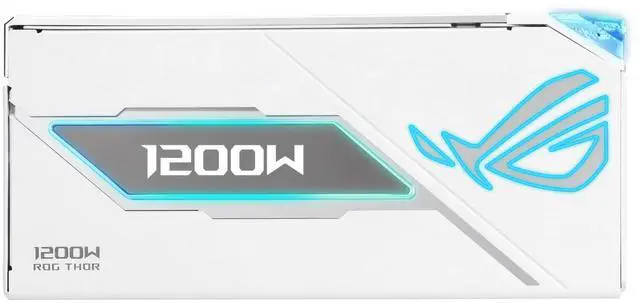 Alt view image 4 of 6 - ASUS ROG Thor 1200W Platinum III White Edition PSU (80 PLUS Platinum Certified, ATX 3.1, GaN MOSFET, GPU-First Intelligent Voltage Stabilizer, Magnetic OLED Display, Turbo Mode)