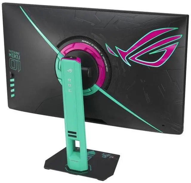 Alt view image 6 of 7 - ASUS ROG Strix RO JI x Hatsune Miku Edition Monitor 27" 2560x1440, 260Hz OC (144Hz and above), 0.3ms (min.), Fast IPS, ELMB Sync, USB Type-C, G-Sync compatible, DisplayWidget Center, Tripod Sock