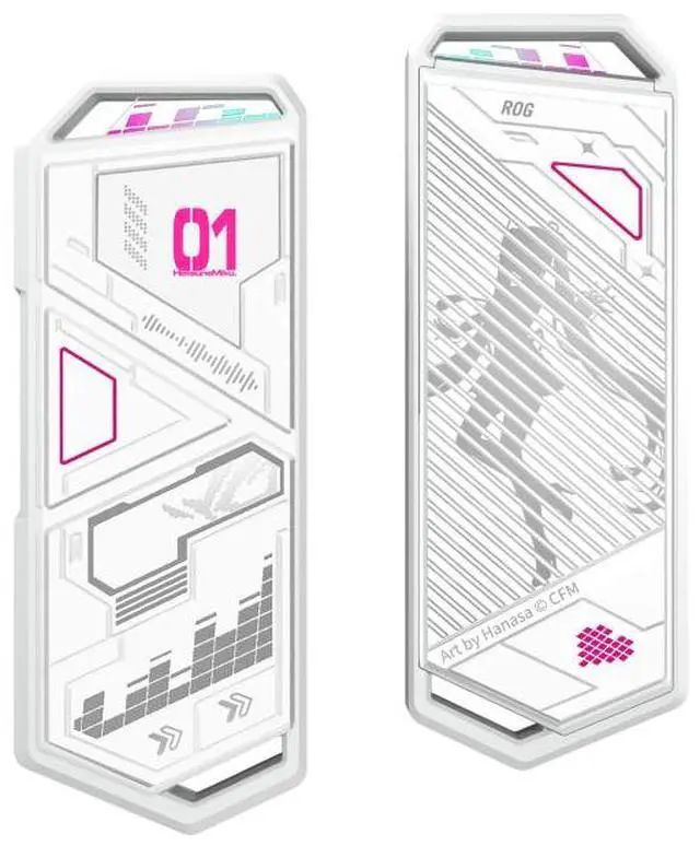 Alt view image 2 of 7 - ASUS ROG STRIX SSD Enclosures RO JI x HATSUNE MIKU Edition, USB 3.2 Gen 2x1 Type-C (10 Gbps), dual USB-C to C and USB-C to A cables, suitable for PCIe 2280/2260/2242/2230 M key/B+M key