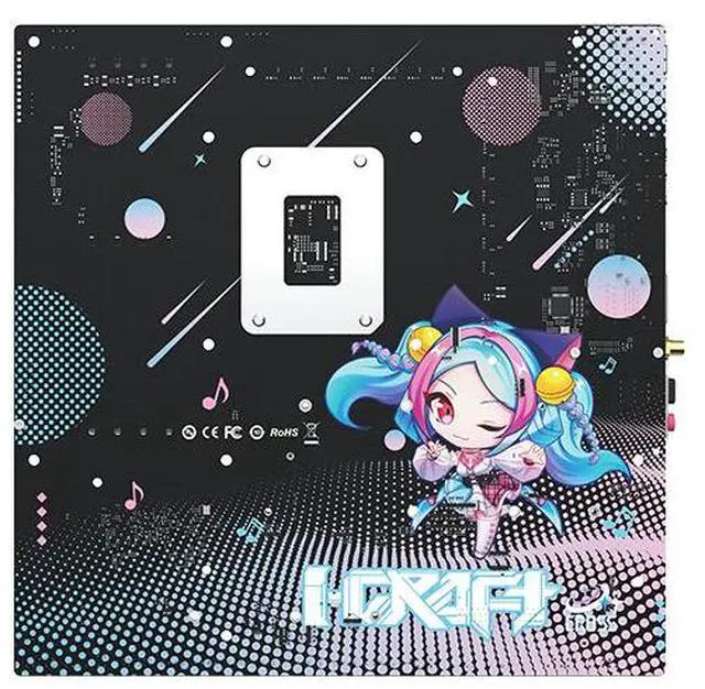 Alt view image 6 of 7 - MAXSUN iCraft B860M CROSS PRO Intel B860 (LGA1851) mATX Motherboard, Onboard LED display, PCIe 5.0, M.2 slots, DDR5, 5G wired network,Wi-Fi 7, USB4® 40G