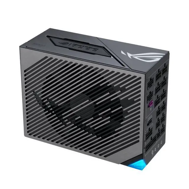 Alt view image 6 of 7 - ASUS ROG Thor 1600W Titanium III Fully Modular Power Supply (80 PLUS Titanium Certified, ATX 3.1, 0dB Mode, Magnetic OLED Display, Turbo Mode,Sleeved Cables, Aura Sync)