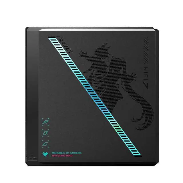 Alt view image 5 of 5 - ASUS ROG Magic Box Hatsune Miku Edition Gaming Router, WIFI 7 dual-band 7200Mbps, 3 on-demand SSIDs, 2 gaming ports, AiMesh networking, AiProtection, supports 5GHz band - International Version