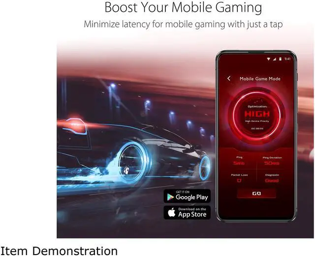 Alt view image 6 of 7 - ASUS RT-AX82U AX5400 Dual-band WiFi 6 Gaming Router GUNDAM EDITION, Game Acceleration, Mesh WiFi Support, Lifetime Free Internet Security, Dedicated Gaming Port, Mobile Game Boost, MU-MIMO