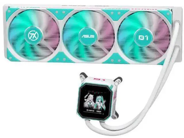 Main image of ASUS TX GAMING LC III 360 ARGB LCD Miku Edition All-in-one Liquid CPU Cooler with 2.8 LCD, 360mm Asetek Pump, for AMD AM4/AM5 & Intel LGA1200/1700 Compatible
