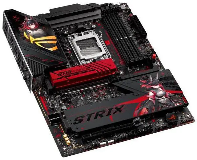 Alt view image 4 of 7 - ASUS ROG STRIX X870-H GAMING WIFI S RO HIME EDITION AMD AM5 X870 ATX motherboard,16+2+1 80A power stages,DDR5,PCIe 5.0 x16, 4x M.2 , Wi-Fi 7,2.5Gb LAN,2xUSB4, USB Type-C, BIOS FlashBack
