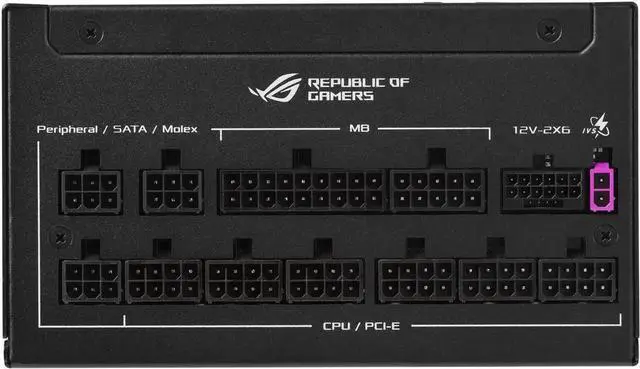 Alt view image 6 of 7 - ASUS ROG Strix 1200W Platinum Equalizer Cable Version (2026) ,GaN ,80PLUS PLATINUM Certified Full Modular, Compatible with PCIe Gen 5.1 and ATX 3.1 Power Supply, International Version