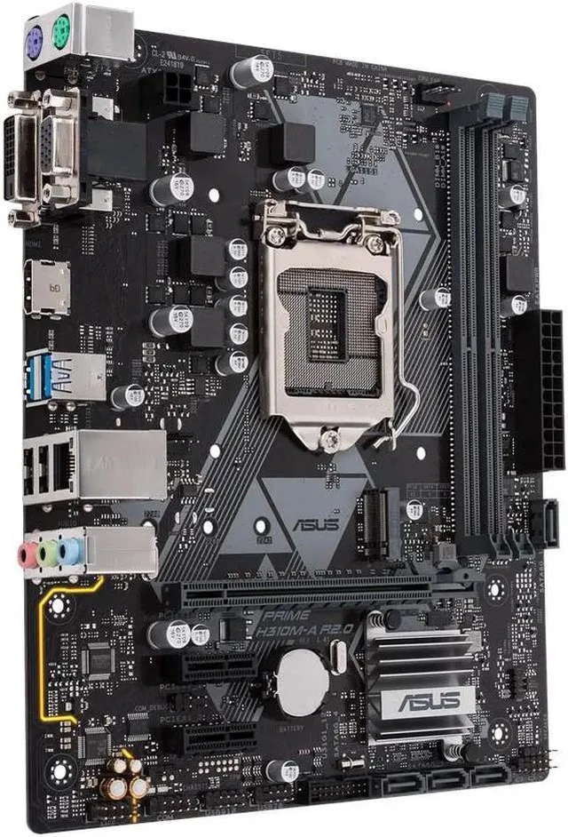 Alt view image 2 of 4 - ASUS Intel PRIME H310M-A R2.0 Socket LGA 1151 DDR4 Micro ATX Motherboard (90MB0Z10-M0EAY0)