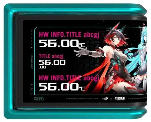 Alt view image 2 of 4 - ASUS ROG Ryuo IV SLC 360 ARGB MIKU Edition All-in-one AIO Liquid CPU Cooler, 200mm short water,curved 6.67'' AMOLED screen, 3D visual effects, AMD AM4/AM5 & Intel LGA1851/1700