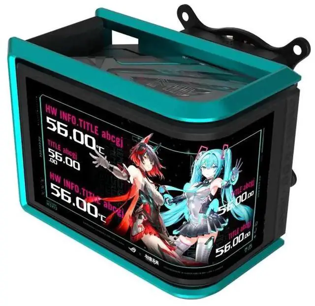 Alt view image 4 of 4 - ASUS ROG Ryuo IV SLC 360 ARGB MIKU Edition All-in-one AIO Liquid CPU Cooler, 200mm short water,curved 6.67'' AMOLED screen, 3D visual effects, AMD AM4/AM5 & Intel LGA1851/1700
