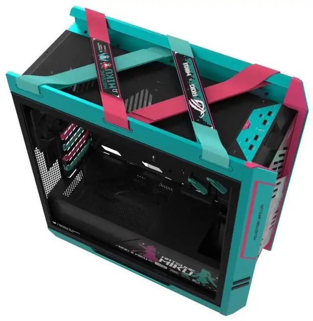 Alt view image 6 of 6 - ASUS ROG Strix Helios GX601S HATSUNE MIKU Edition RGB Mid-Tower Computer Case for up to EATX Motherboards with USB 3.2 Front Panel, Aluminum alloy frame,4 mm high-strength tempered glass
