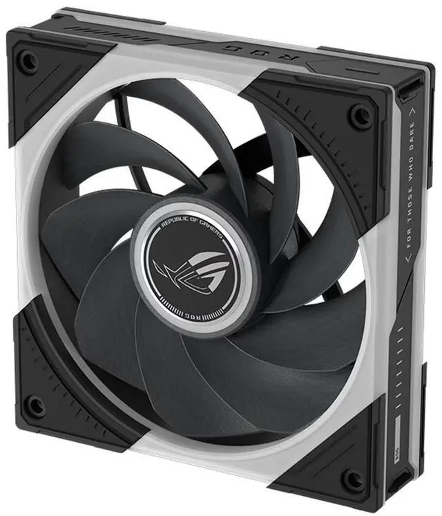 Alt view image 3 of 7 - ASUS ROG Eurux GR120 ARGB Case Fan 1Pack, Reverse Airflow Model,2600 RPM, 4.5 mmHO static pressure, 85 CFM airflow, daisy-chain cable design, three independent lighting zones,10 lighting effect modes