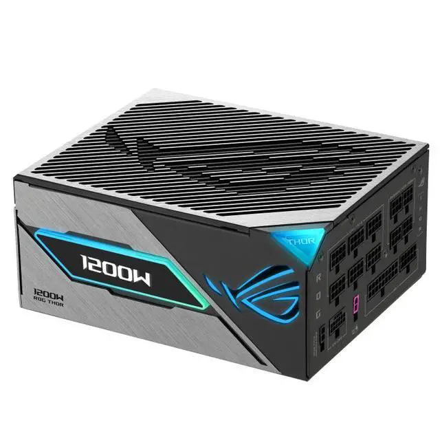 Alt view image 4 of 7 - ASUS ROG Thor 1200W Platinum III ROG Equalizer Edition PSU (2026) (80 PLUS Platinum Certified, ATX 3.1, GaN MOSFET, GPU-First Intelligent Voltage Stabilizer, Magnetic OLED Display, Turbo Mode)