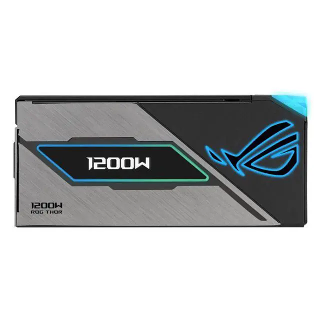 Alt view image 5 of 7 - ASUS ROG Thor 1200W Platinum III ROG Equalizer Edition PSU (2026) (80 PLUS Platinum Certified, ATX 3.1, GaN MOSFET, GPU-First Intelligent Voltage Stabilizer, Magnetic OLED Display, Turbo Mode)