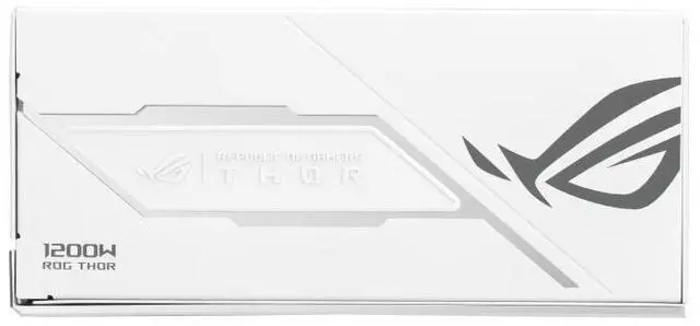 Alt view image 4 of 7 - ASUS ROG Thor 1200W Platinum III WHITE EDITION PSU (80 PLUS Platinum Certified, ATX 3.1, GaN MOSFET, GPU-First Intelligent Voltage Stabilizer, Magnetic OLED Display, Turbo Mode)