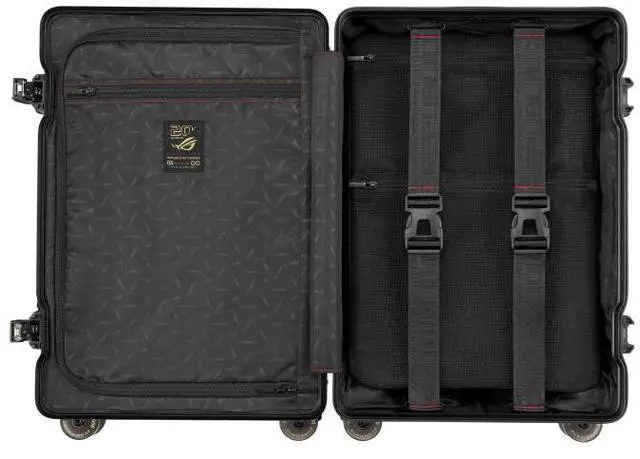 Alt view image 4 of 7 - ASUS ROG SLASH 20" Carry-on Luggage (Aluminum Frame, 100% Polycarbonate, TSA Lock) International Edition
