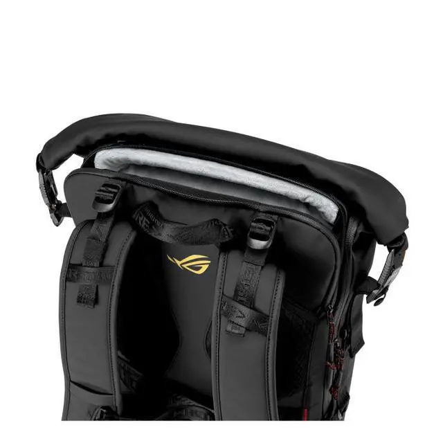 Alt view image 5 of 7 - ASUS ROG Slash 18" Backpack Edition 20 (Magnetic quick-release buckle, YKK zippers, breathable back panel, adjustable chest strap, 26L capacity) International Edition