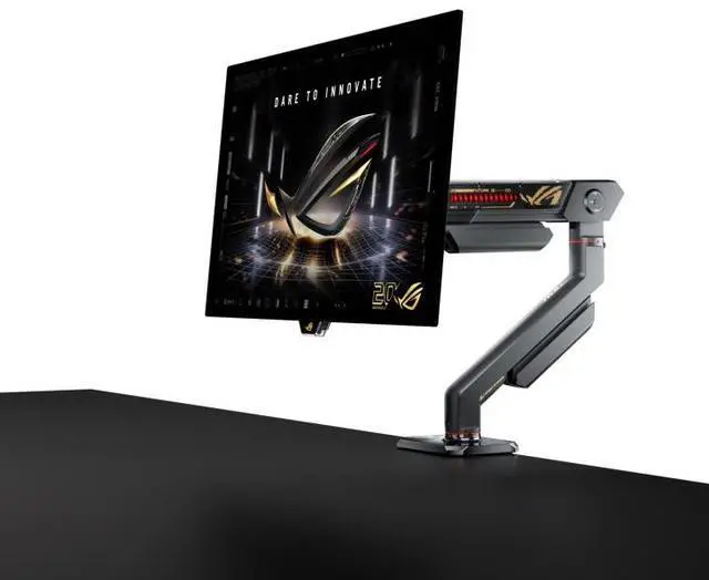 Alt view image 4 of 5 - ASUS ROG Swift 27 inch (26.5" viewable) 20th Edition Dual Mode AMD FreeSync Premium Pro & G-SYNC compatible 0.02ms HDR500 OLED Gaming Computer Monitor With Wall Mount Monitor Arm-International Version