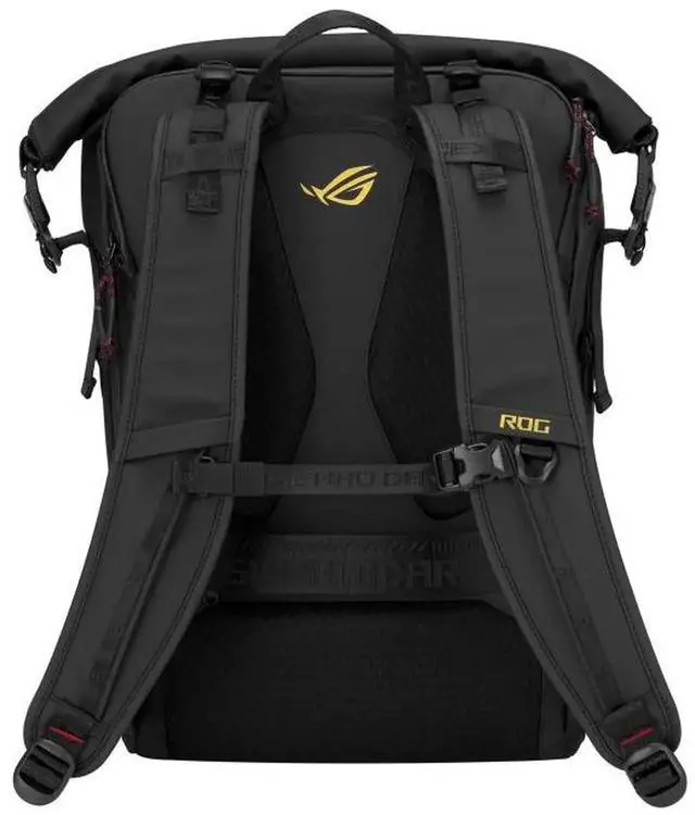 Alt view image 7 of 7 - ASUS ROG Slash 18" Backpack Edition 20th (Magnetic quick-release buckle, YKK zippers, breathable back panel, adjustable chest strap, 26L capacity) International Edition