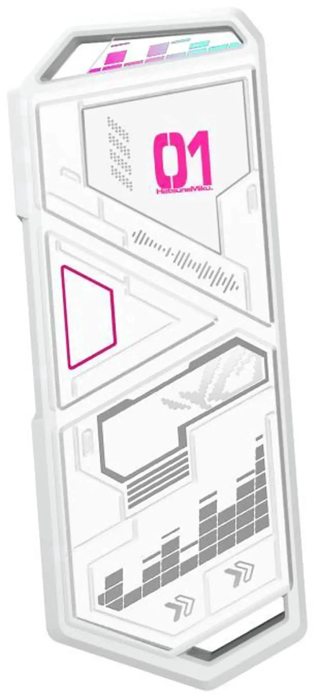 Alt view image 4 of 7 - ASUS ROG STRIX SSD Enclosures MIKU Edition, USB 3.2 Gen 2x1 Type-C (10 Gbps), dual USB-C to C and USB-C to A cables, suitable for PCIe 2280/2260/2242/2230 M key/B+M key