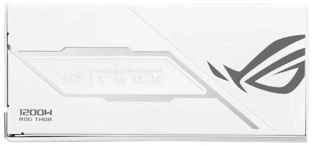 Alt view image 4 of 7 - ASUS ROG Thor 1200W Platinum III WHITE EDITION PSU (80 PLUS Platinum Certified, ATX 3.1, GaN MOSFET, GPU-First Intelligent Voltage Stabilizer, Magnetic OLED Display, Turbo Mode)