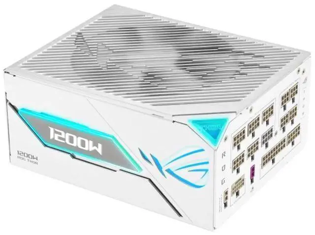 Main image of ASUS ROG Thor 1200W Platinum III WHITE EDITION PSU (80 PLUS Platinum Certified, ATX 3.1, GaN MOSFET, GPU-First Intelligent Voltage Stabilizer, Magnetic OLED Display, Turbo Mode)