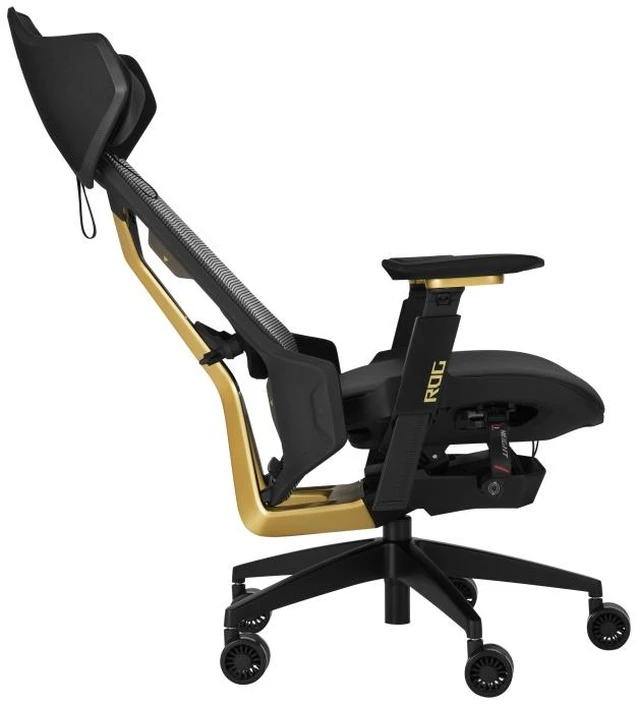 Alt view image 4 of 6 - ASUS ROG Destrier Edition 20 Gaming Chair, Futuristic Cyborg Aesthetic, Versatile Seat Adjustments, Mobile Gaming Arm Support Mode, Acoustic Panel