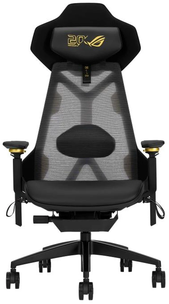 Main image of ASUS ROG Destrier Edition 20 Gaming Chair, Futuristic Cyborg Aesthetic, Versatile Seat Adjustments, Mobile Gaming Arm Support Mode, Acoustic Panel