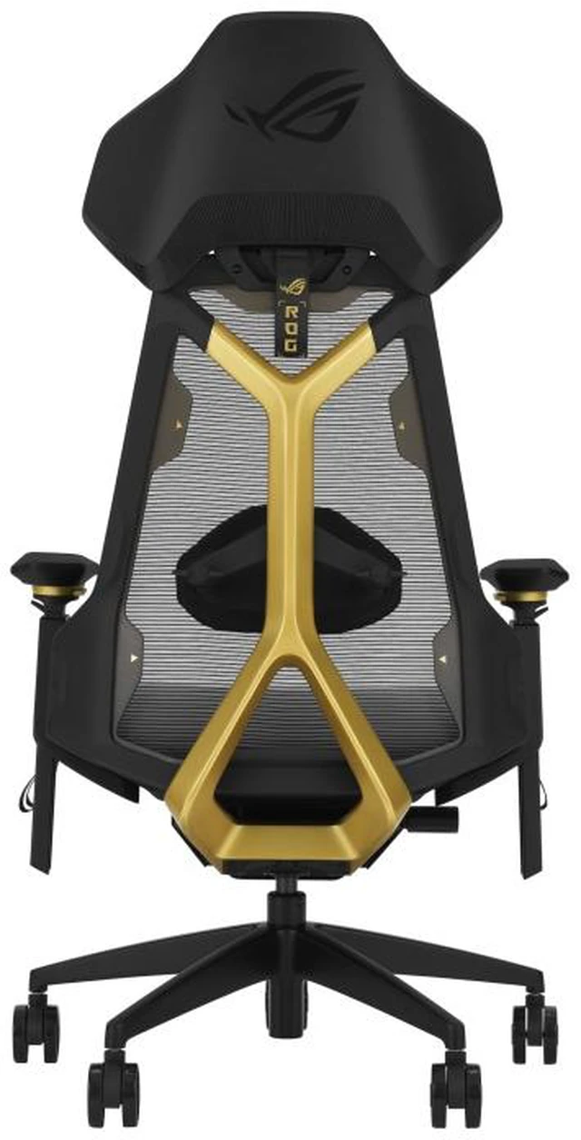 Alt view image 6 of 6 - ASUS ROG Destrier Edition 20 Gaming Chair, Futuristic Cyborg Aesthetic, Versatile Seat Adjustments, Mobile Gaming Arm Support Mode, Acoustic Panel