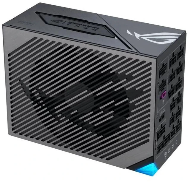 Alt view image 6 of 7 - ASUS ROG Thor 1600W Titanium III Fully Modular Power Supply (80 PLUS Titanium Certified, ATX 3.1, 0dB Mode, Magnetic OLED Display, Turbo Mode,Sleeved Cables, Aura Sync)