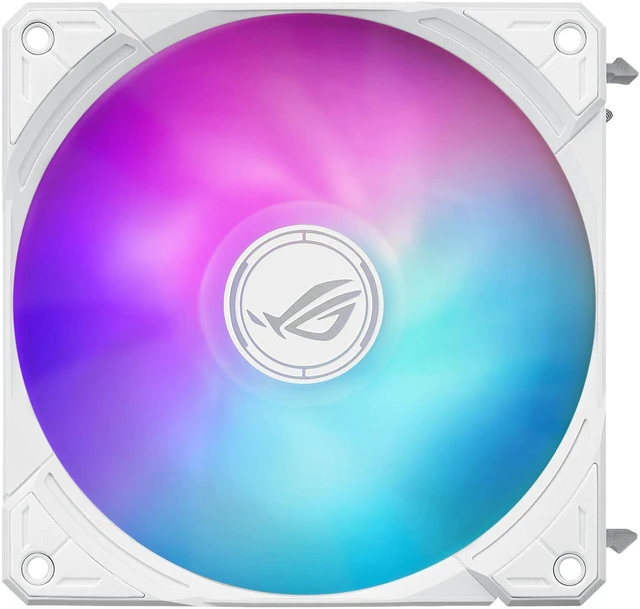 Alt view image 3 of 7 - ASUS ROG RYUO IV SLC 360 ARGB White Edition All-in-one AIO Liquid CPU Cooler, 200mm short water,3D visual effects, curved 6.67'' AMOLED screen and ROG AF 12C ARGB fan, AMD AM4/AM5 & Intel LGA1851/1700