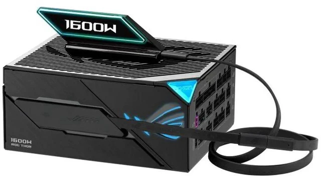 Alt view image 5 of 7 - ASUS ROG Thor 1600W Titanium III EVO ROG Equalizer Edition PSU (2026) (80 PLUS Titanium Certified, ATX 3.1, GaN MOSFET, GPU-First Intelligent Voltage Stabilizer, Magnetic OLED Display, Turbo Mode)