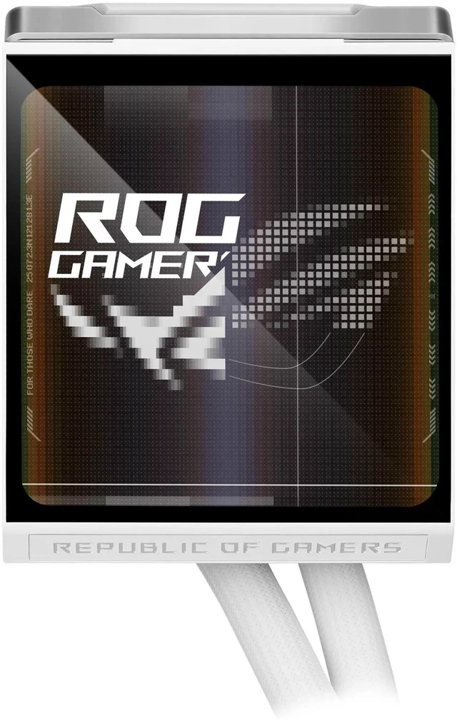 Alt view image 4 of 7 - ASUS ROG Strix LC IV 360 ARGB LCD White Edition All-in-One (AIO) Liquid CPU Cooler 400mm tubing, AIO Q-Connector wireless cooling technology,5.08" IPS display ; Intel LGA 1851/1700 & AMD AM5/AM4