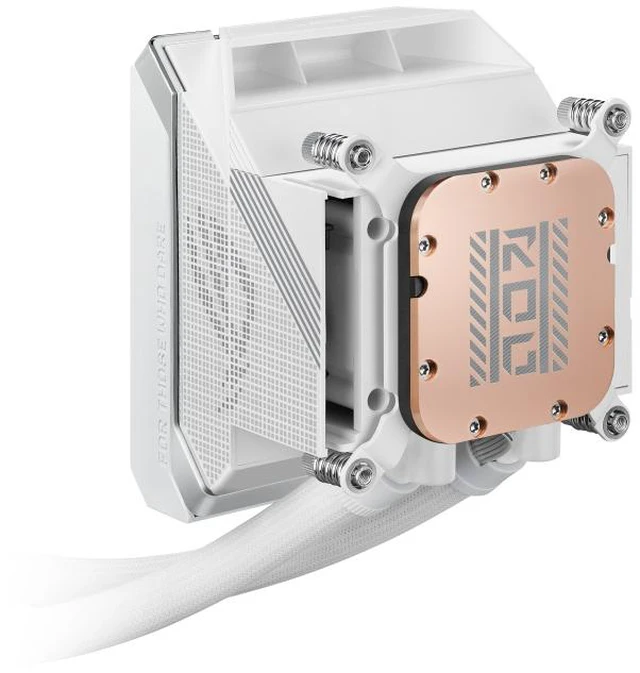 Alt view image 5 of 7 - ASUS ROG Strix LC IV 360 ARGB LCD White Edition All-in-One (AIO) Liquid CPU Cooler 400mm tubing, AIO Q-Connector wireless cooling technology,5.08" IPS display ; Intel LGA 1851/1700 & AMD AM5/AM4