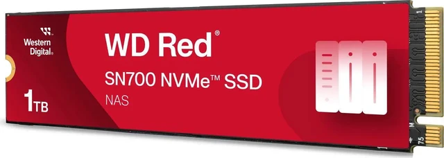 Alt view image 2 of 3 - Western Digital 1TB WD Red SN700 NVMe Internal Solid State Drive SSD for NAS Devices - Gen3 PCIe, M.2 2280, Up to 3,430 MB/s - WDS100T1R0C