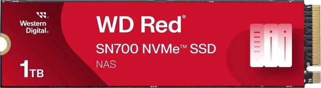 Main image of Western Digital 1TB WD Red SN700 NVMe Internal Solid State Drive SSD for NAS Devices - Gen3 PCIe, M.2 2280, Up to 3,430 MB/s - WDS100T1R0C