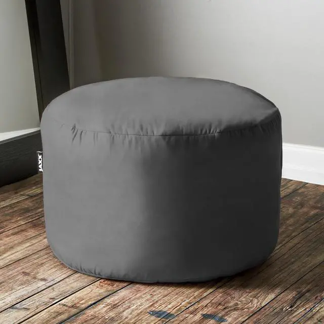 Alt view image 5 of 6 - Jaxx Saxx 3 Foot Round Bean Bag w/ Removable Cover, Charcoal
