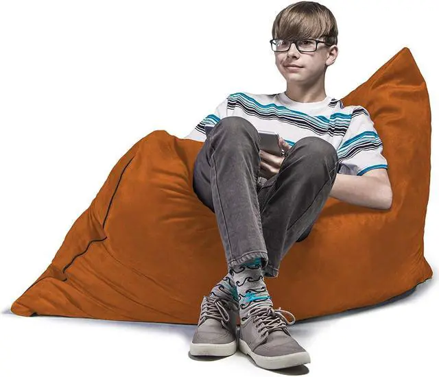 Alt view image 2 of 7 - Jaxx 3.5 Ft Pillow Saxx Kids Bean Bag, Mandarin