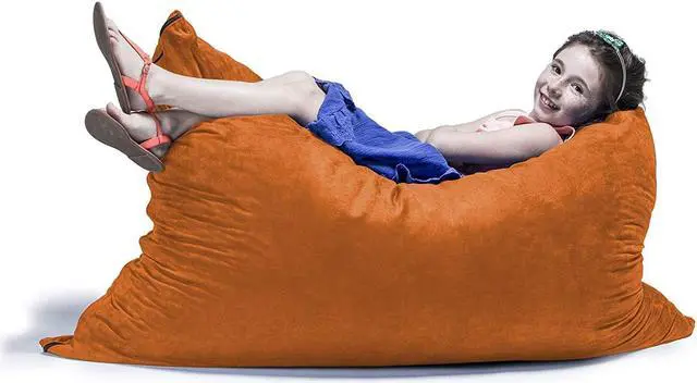 Alt view image 3 of 7 - Jaxx 3.5 Ft Pillow Saxx Kids Bean Bag, Mandarin