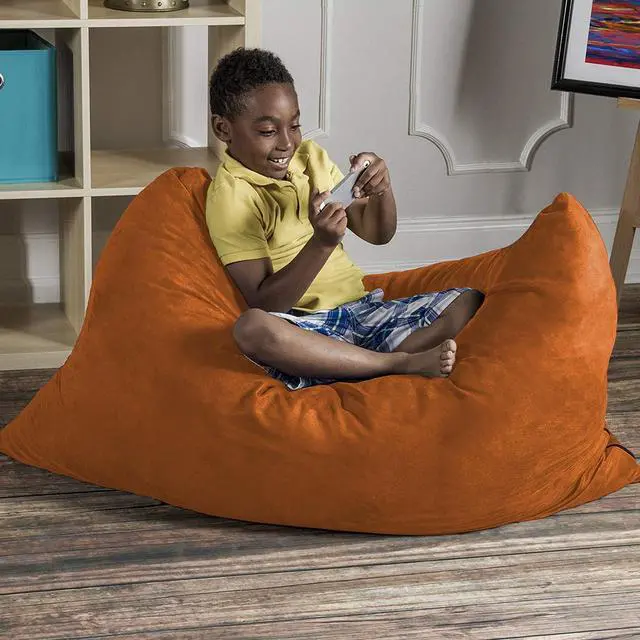 Alt view image 5 of 7 - Jaxx 3.5 Ft Pillow Saxx Kids Bean Bag, Mandarin