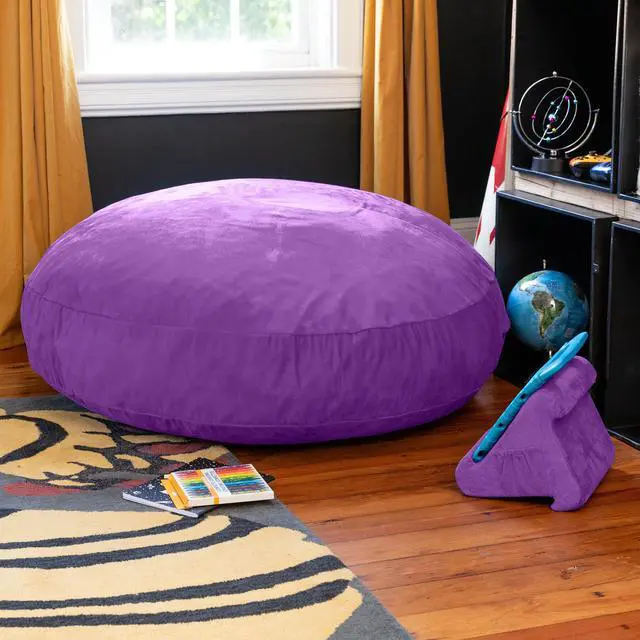 Alt view image 3 of 7 - Jaxx 4 ft Cocoon Kids Bean Bag, Grape
