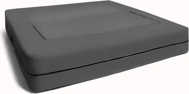 Alt view image 2 of 7 - Jaxx Alon Daybed / Fold-Out Queen-Size Mattress - Premium Chenille, Plum