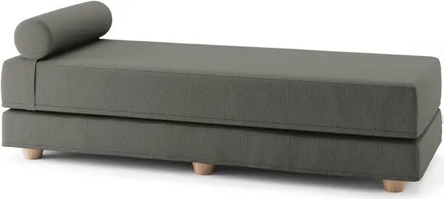 Main image of Jaxx Alon Daybed / Fold-Out Queen-Size Mattress - Microvelvet Charcoal