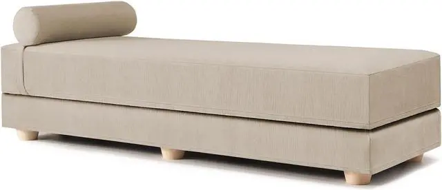Alt view image 2 of 7 - Jaxx Alon Daybed / Fold-Out Queen-Size Mattress - Microvelvet Ivory