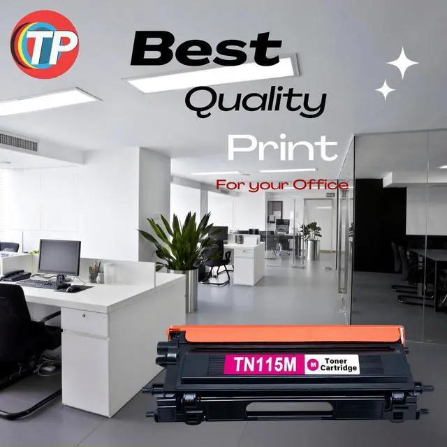 Alt view image 3 of 6 - Compatible Brother TN-115M, TN115 Toner Cartridge Magenta 4K