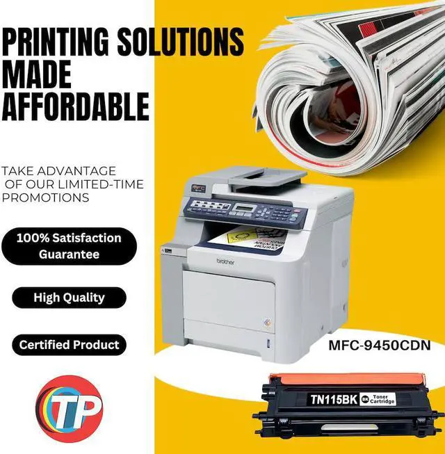 Alt view image 2 of 7 - Compatible Brother TN-115BK, TN115 Toner Cartridge Black 5K