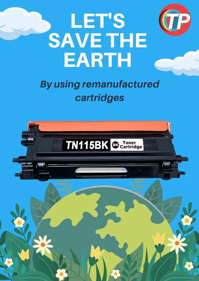 Alt view image 3 of 7 - Compatible Brother TN-115BK, TN115 Toner Cartridge Black 5K